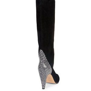 GIVENCHY Snakeskin Metallic Knee-High Boots Size 7